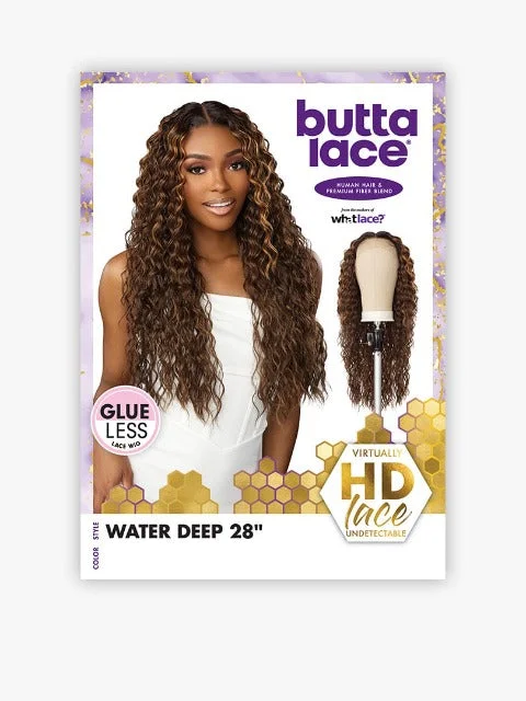 Sensationnel Butta Lace Human Hair Blend HD Lace Front Wig - WATER DEEP 28""