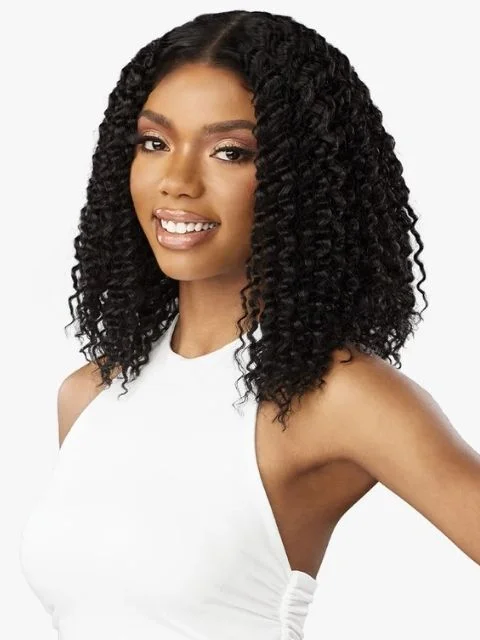 Sensationnel Butta Lace Human Hair Blend HD Lace Front Wig - WET&WAVY WATER WAVE 12""