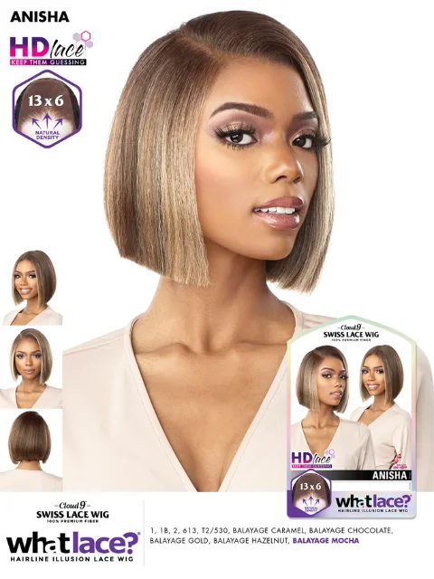 Sensationnel Cloud 9 WHAT LACE? Human Hair Mix 13x6 HD Swiss Lace Wig - ANISHA