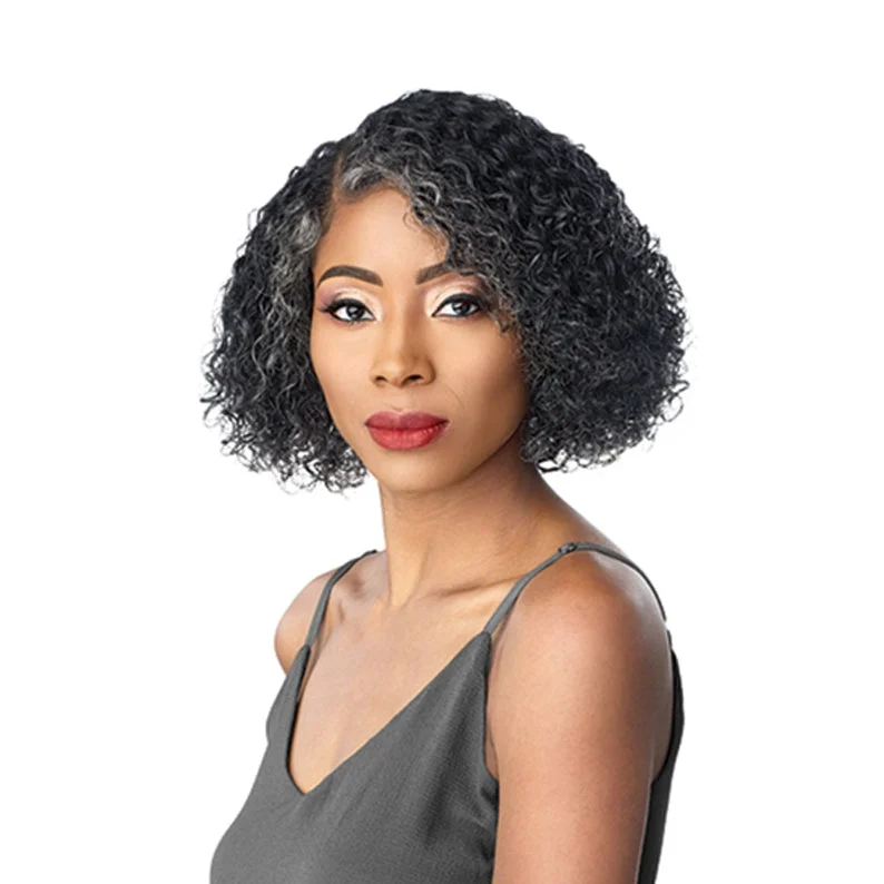 SENSATIONNEL Empire 100% Human Hair Salt & Pepper Lace Wig JONI