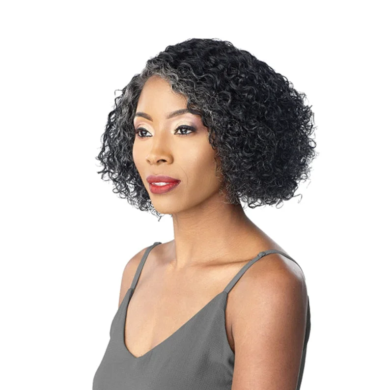 SENSATIONNEL Empire 100% Human Hair Salt & Pepper Lace Wig JONI