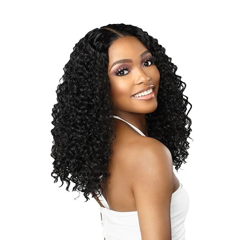 Sensationnel Human Hair Blend Butta HD Lace Front Wig WATER WAVE 16""