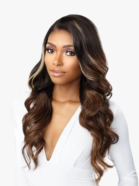 Sensationnel Human Hair Blend HD Butta Lace Front Wig - GLAM WAVE 24