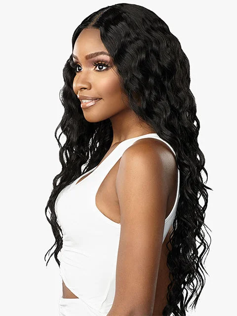 Sensationnel Human Hair Blend HD Butta Lace Front Wig - LOOSE CURLY 32