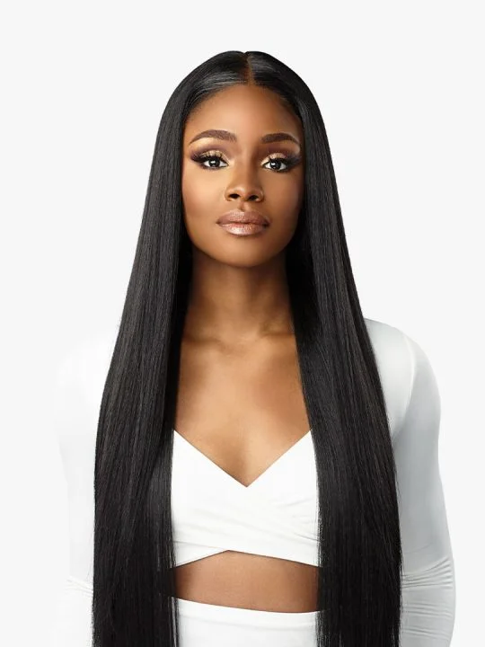 Sensationnel Human Hair Blend HD Butta Lace Front Wig - STRAIGHT 32"" SALE