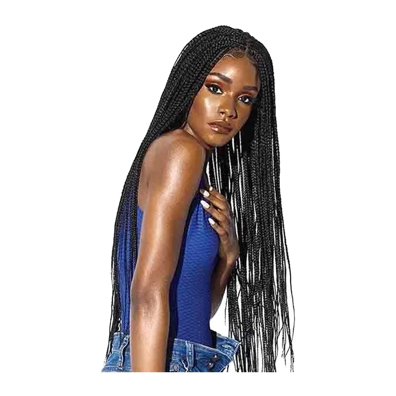 Sensationnel Ruwa Cloud 9 Synthetic Hair 4x4 Lace Parting Swiss Lace Wig - BOX BRAID 36""