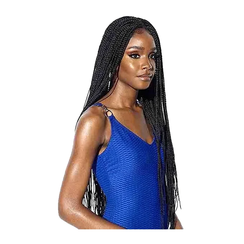 Sensationnel Ruwa Cloud 9 Synthetic Hair 4x4 Lace Parting Swiss Lace Wig - BOX BRAID 36""