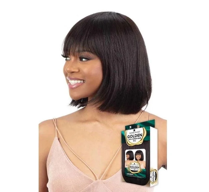 Shake-N-Go Golden Human Hair Wig - Debbie