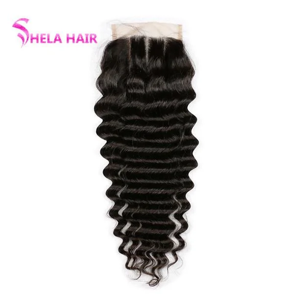 Lace Closure/Frontal Deep Wave Normal/HD lace Shela hair