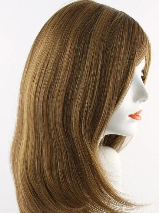 6F27 CARAMEL RIBBON | Dark Brown with Light Red-Gold Blonde Highlights and Tips