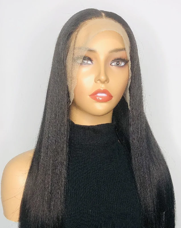 Sleek Brazilian Straight 13*4 Lace Frontal Unit