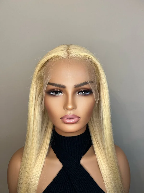 613 Blonde Transparent Lace Front Wig