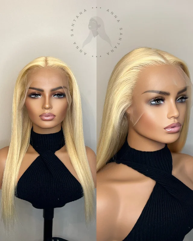 613 Blonde Transparent Lace Front Wig