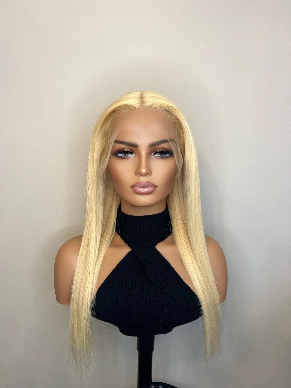 613 Blonde Transparent Lace Front Wig