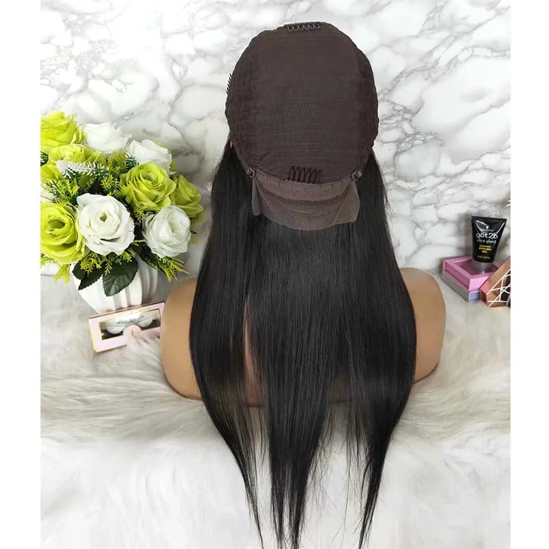 Long Straight Human Hair Lace Wig with Baby Hair Online Surprisehair