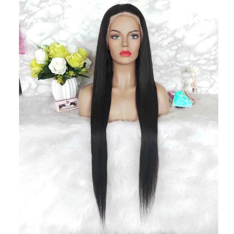 Long Straight Human Hair Lace Wig with Baby Hair Online Surprisehair