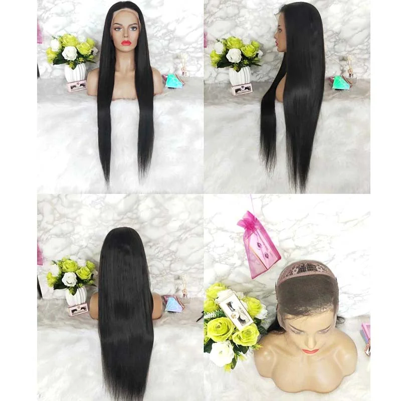 Long Straight Human Hair Lace Wig with Baby Hair Online Surprisehair