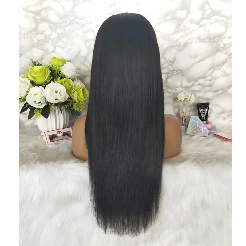 Long Straight Human Hair Lace Wig with Baby Hair Online Surprisehair