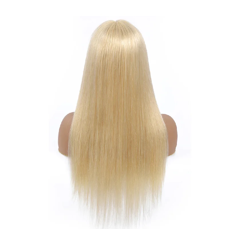 Tara Straight Human Hair T Part Lace Front Wig Blonde #613