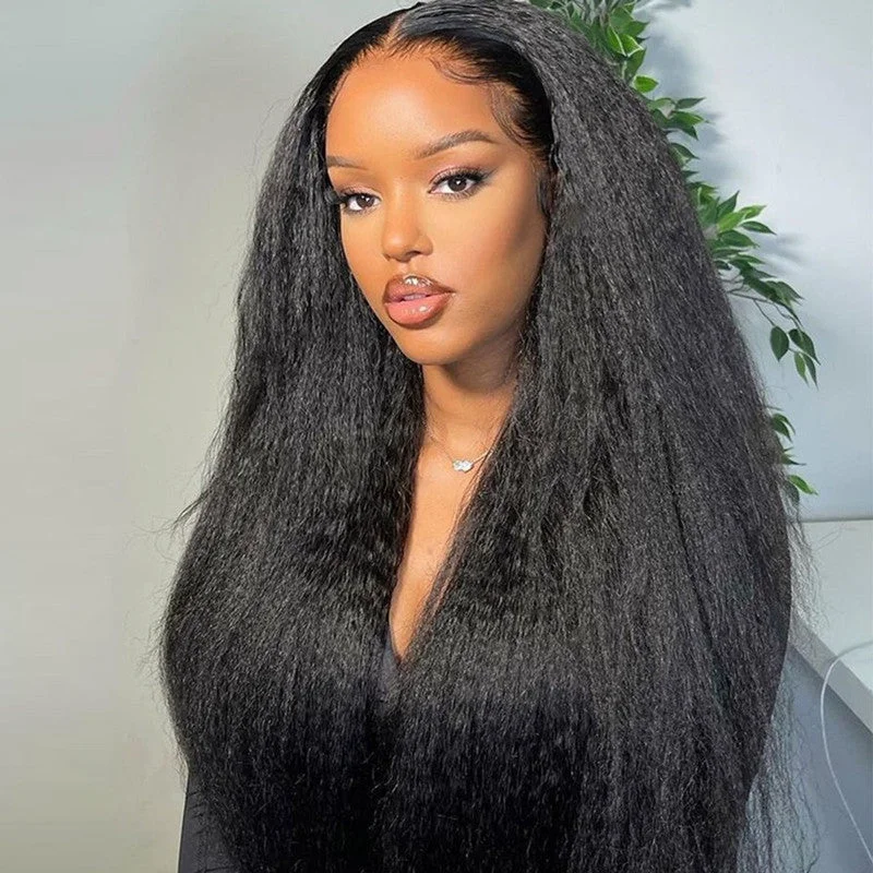 Super Natural Skin Melt Yaki Straight Lace Frontal Wig