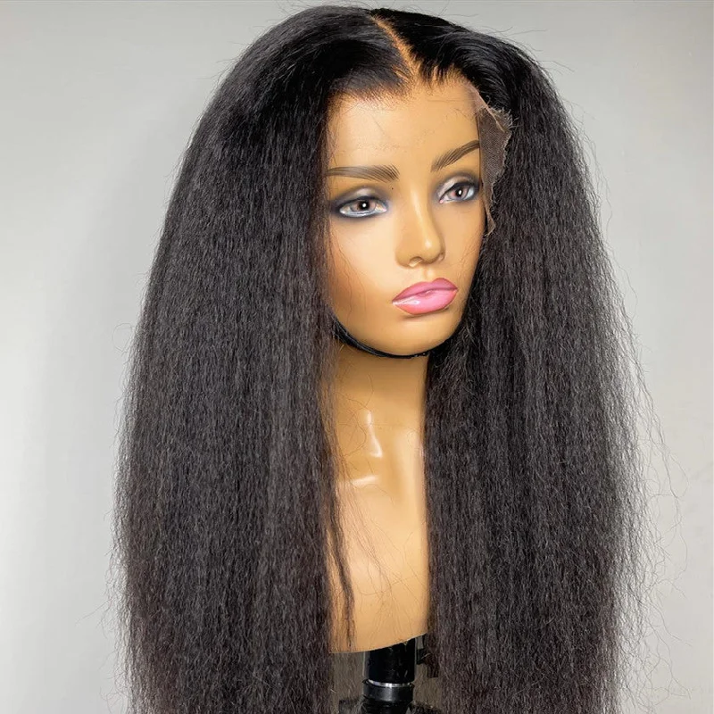 Super Natural Skin Melt Yaki Straight Lace Frontal Wig