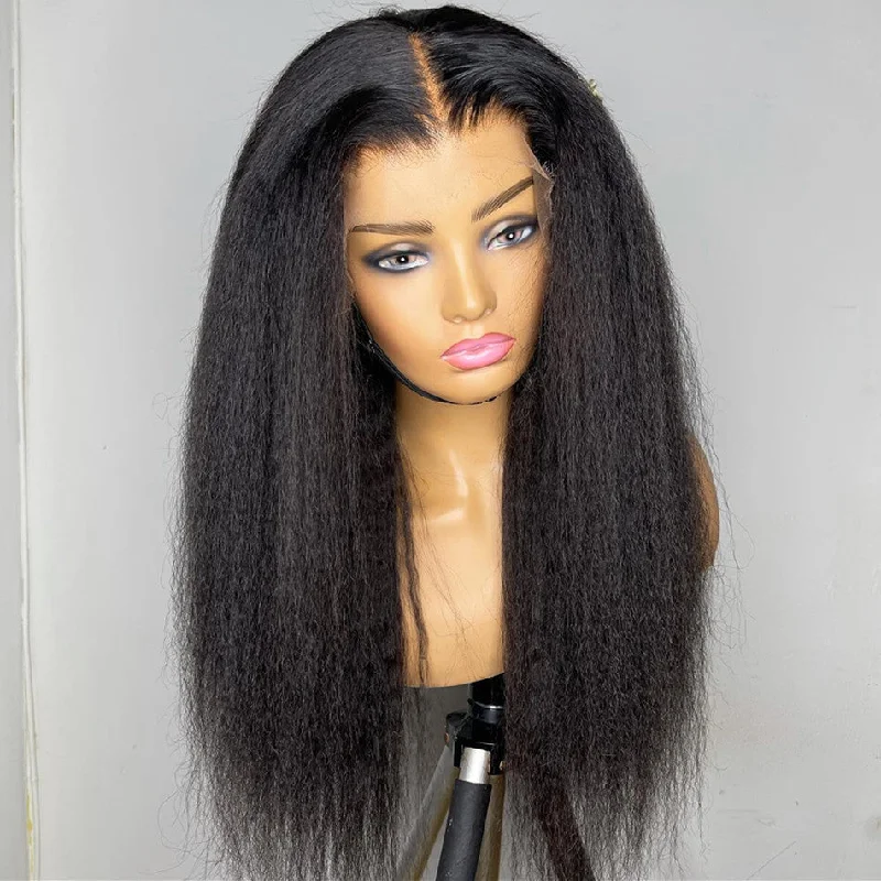 Super Natural Skin Melt Yaki Straight Lace Frontal Wig