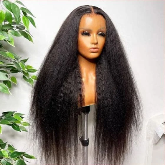 Alipop T Part Lace Wig Kinky Straight Human Hair Wigs