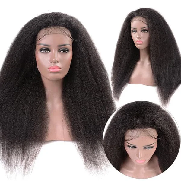 Alipop T Part Lace Wig Kinky Straight Human Hair Wigs