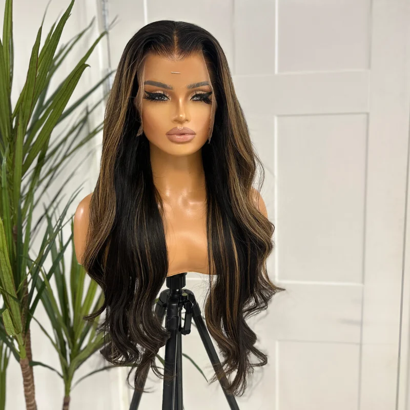 TASHA- Black/Blonde HD Lace Front Human Hair Wig