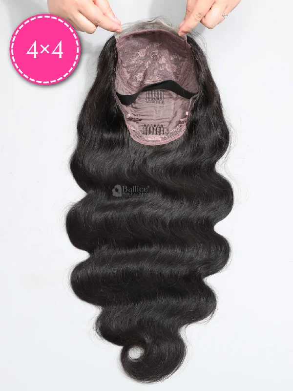 Transparent Lace 4x4 Closure Wig Body Wave