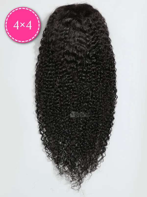 Transparent Lace 4x4 Closure Curly Wig