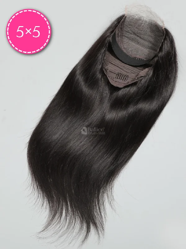 Transparent Lace 5x5 Closure Wig Silky Straight