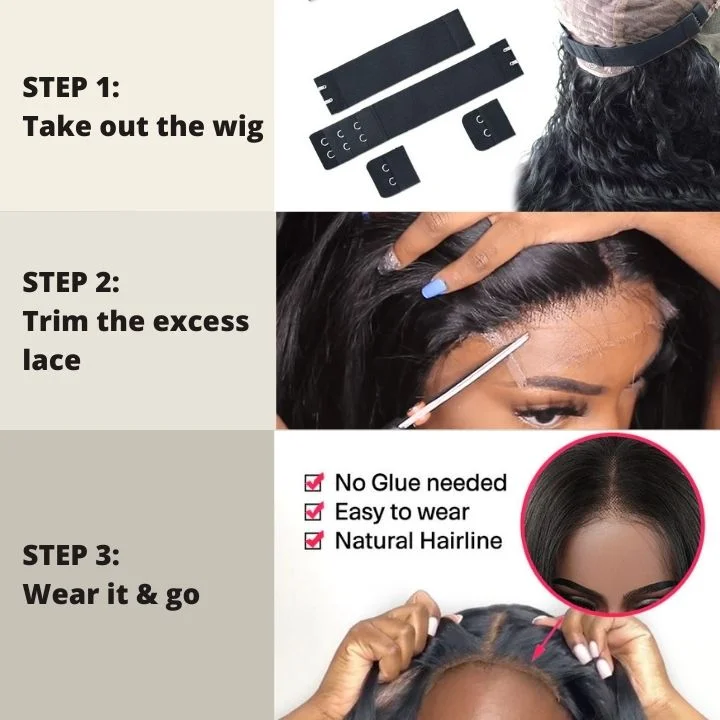 Flash Sale 60% Off Type 4C Natural Edges Kinky Straight 4x4 Invisible Lace Human Hair Wigs With Kinky Baby Hairline-Geeta Hair