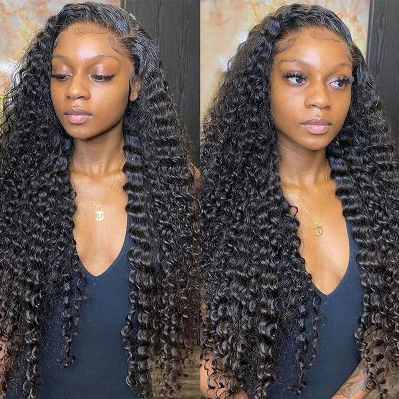 Undetectable Lace Skin Melt Lace Frontal Wig Deep Wave