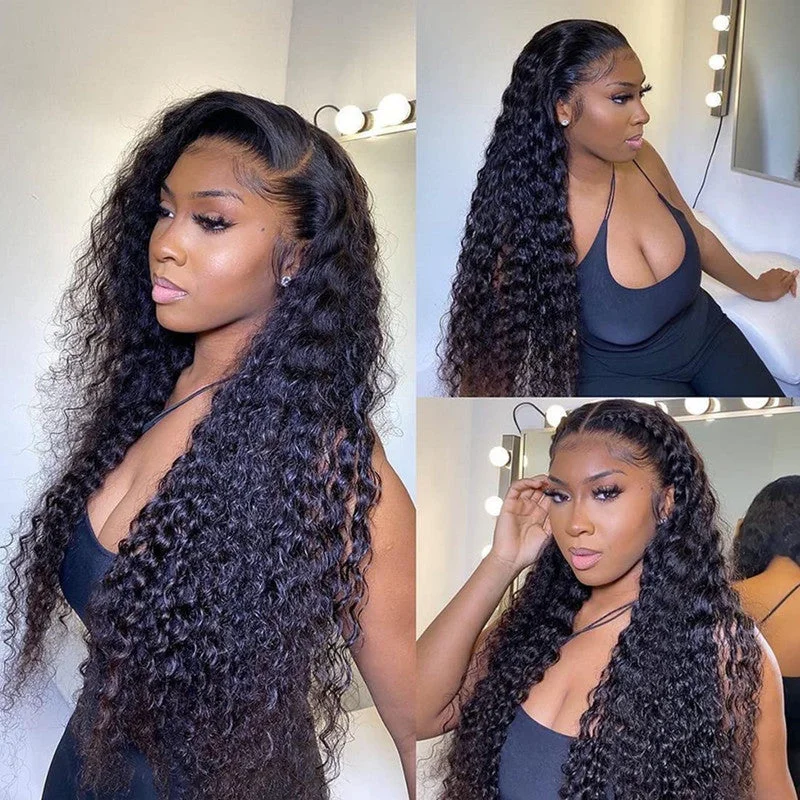 Undetectable Lace Skin Melt Lace Frontal Wig Deep Wave