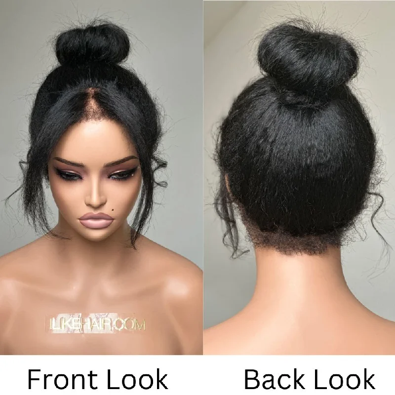 Versatile 360 Lace Frontal Kinky Edges Kinky Wig