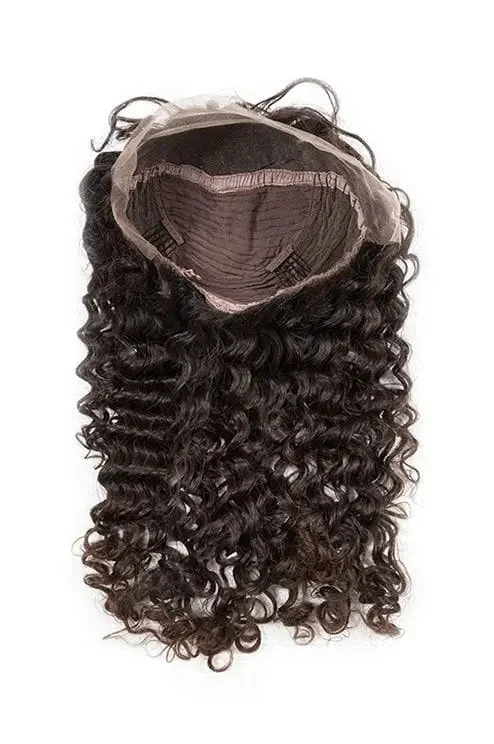 Virgin Brazilian Deep Wave Lace Front Wig