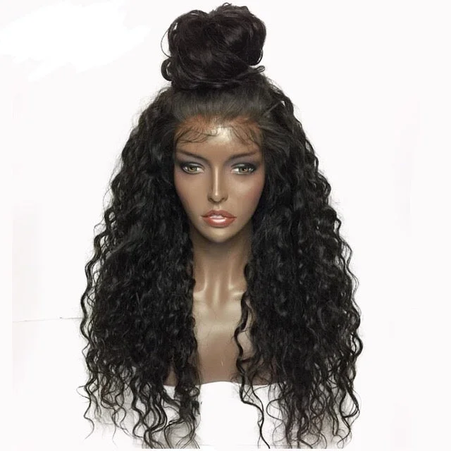 Virgin Indian Curly Lace Front Wig