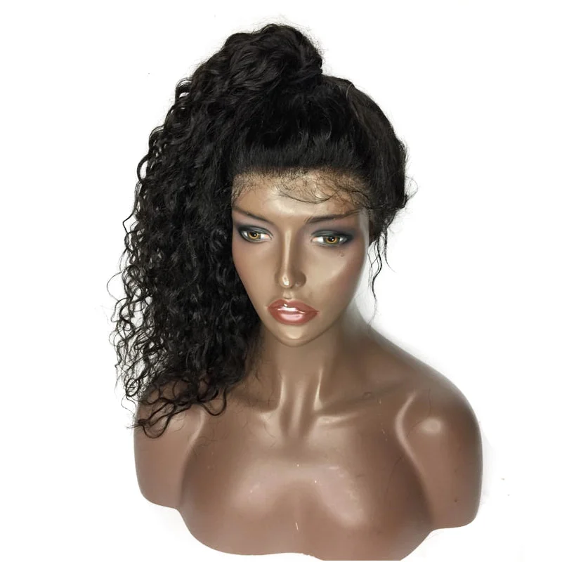 Virgin Indian Curly Lace Front Wig