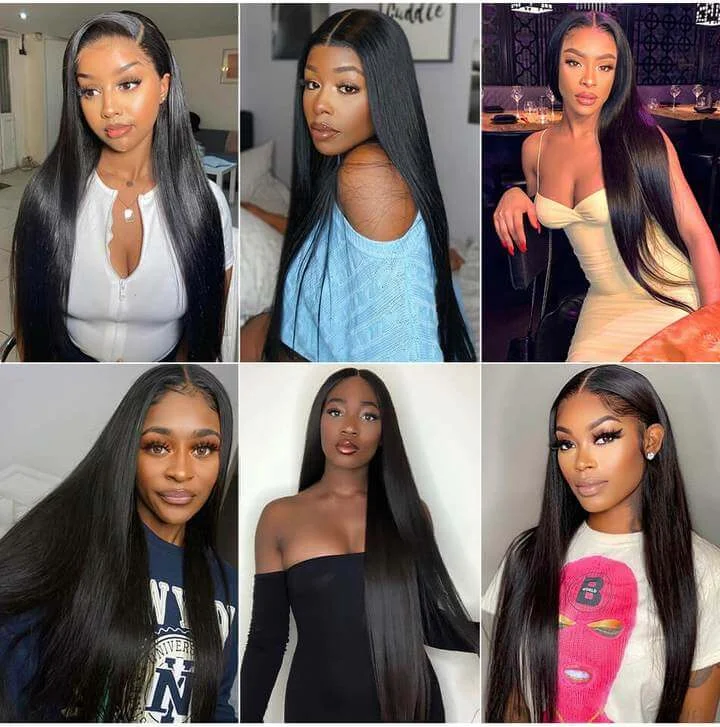 Vrvogue Hair 13x4 HD Lace Front Wig Virgin Hair With Babyhair Best Straight Human Hair Wigs