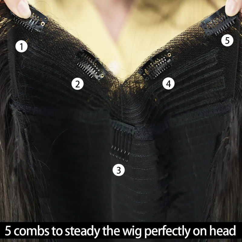 Vrvogue 30 Inch Straight Hair V Part Wigs No Leave Out Natural Scalp Protective I Part Wigs Beginner Friendly