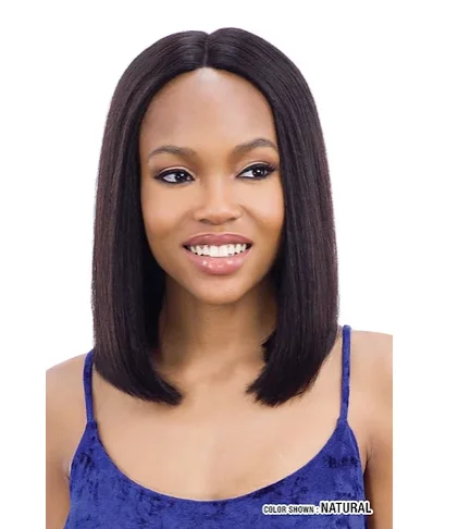 Mayde Beauty 100% Human Hair 5"" Invisible Lace Part Wig - Long Blunt Bob