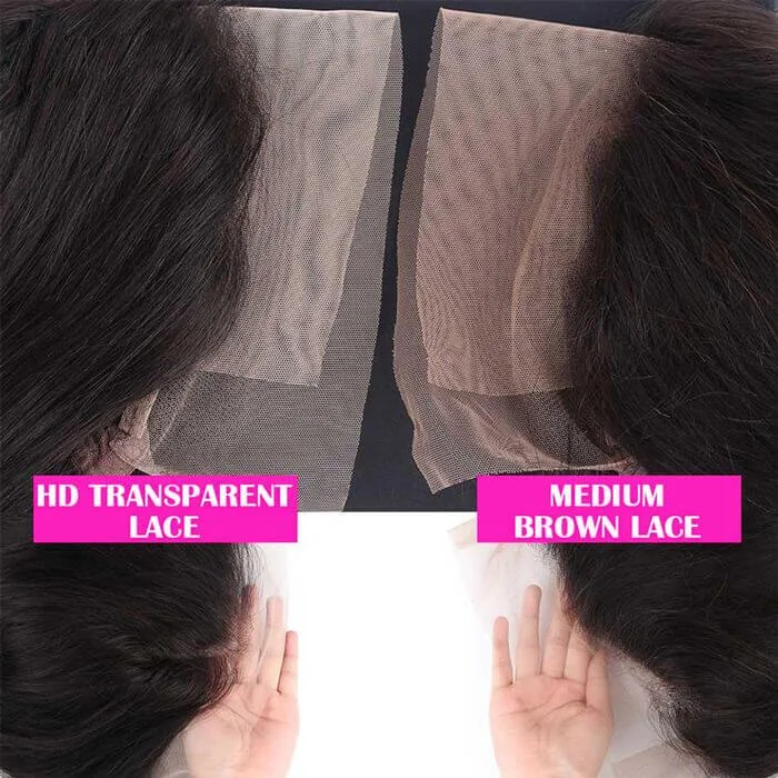 Water Wave 13x6 32 Inch HD Transparent Lace Front Wigs 180 210 250 Density Natural Color Human Hair Vrvogue Hair