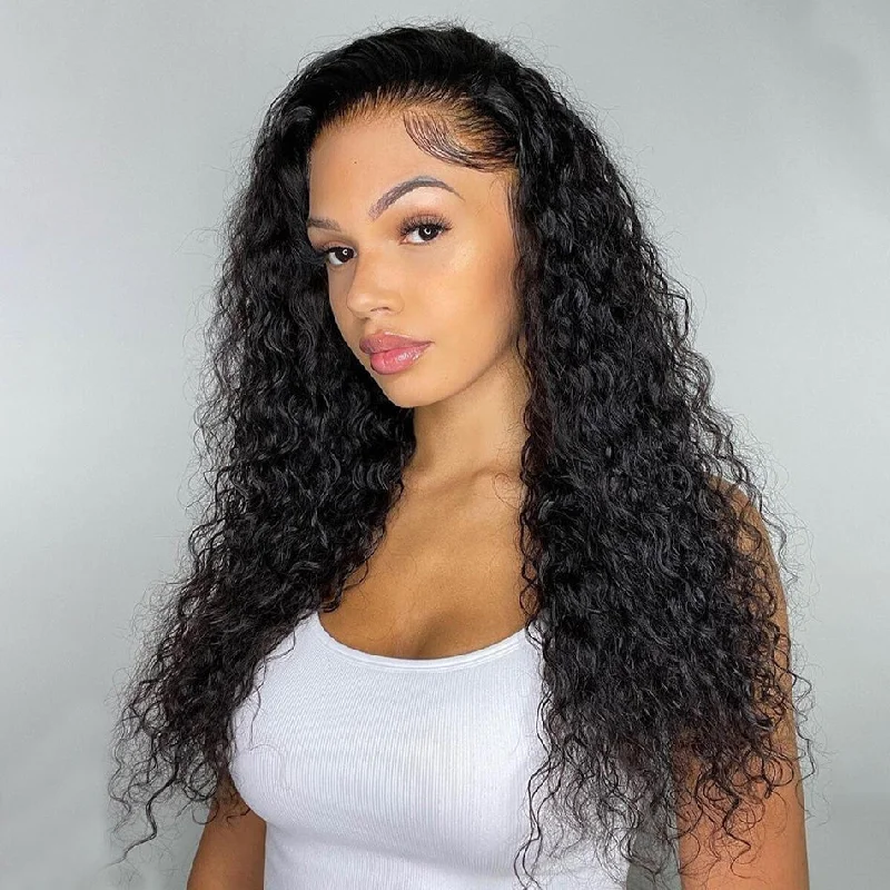 Water Wave HD Lace Closure Wig Deep Parting Lace Wigs | Real HD Wig