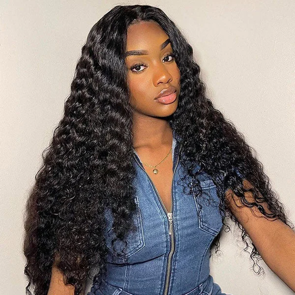 USA Warehouse Clearance | Water Wave Lace Frontal Wig 13x4 HD Lace Wigs Pre Plucked Low Stock