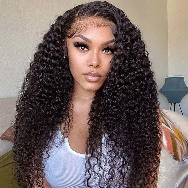 USA Warehouse Clearance | Water Wave Lace Frontal Wig 13x4 HD Lace Wigs Pre Plucked Low Stock