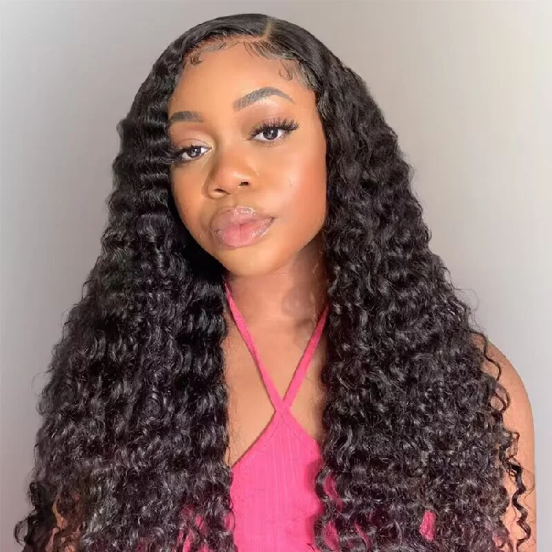 HD Lace Front Wigs Deep Wave 200% 250% Density Human Hair Wigs