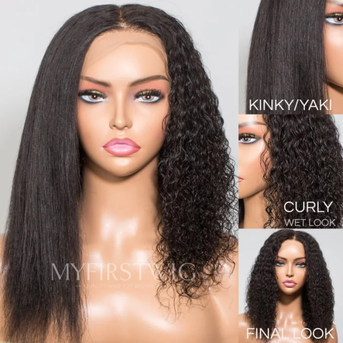 2IN1 WET & WAVY GLUELESS LACE FRONT WIG - WWL001