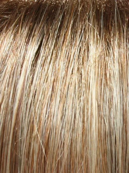 14/26S10 | Light Gold Blonde and Medium Red-Gold Blonde Blend, Shaded with Light Brown